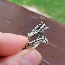 Adjustable Dragon Ring ¥ Gothic Ring ¥ Dragon Head Ring ¥ Dragon Gift - Trending Silver Gifts