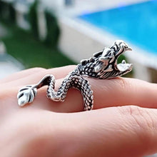 Summon the Dragon s Might with Our Gothic Sterling Silver Rings