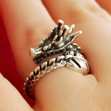 Adjustable Dragon Ring ¥ Gothic Ring ¥ Dragon Head Ring ¥ Dragon Gift - Trending Silver Gifts