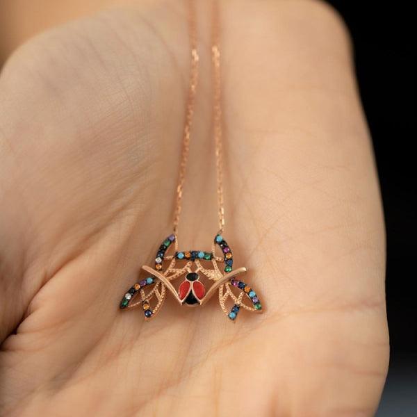 Dragonfly Necklace Silver • Ladybug Gift Ideas • Dragonfly Gift Ideas - Trending Silver Gifts