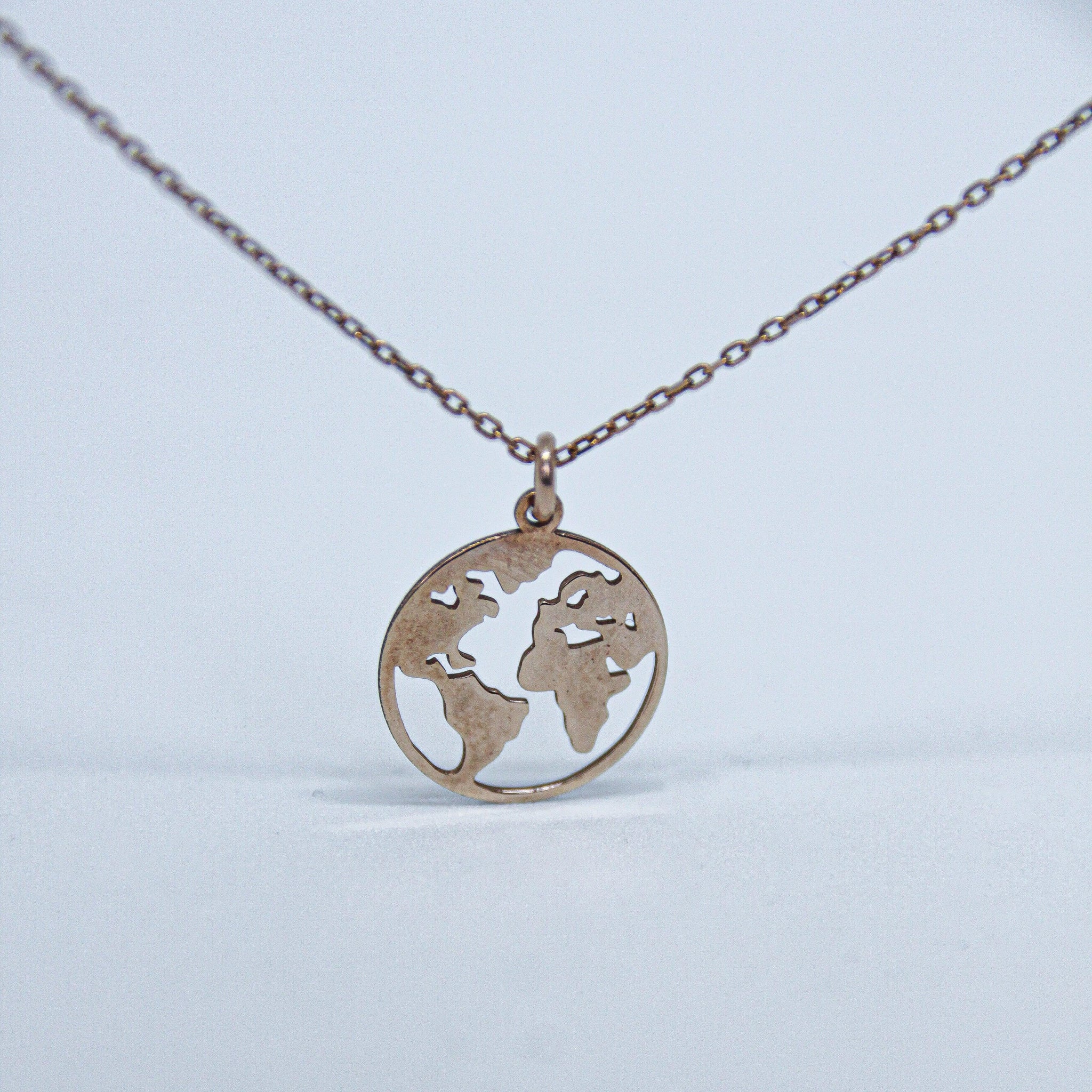 Brilliant Earth Necklace • Earth Symbol Necklace • Earth Sign Necklace - Trending Silver Gifts