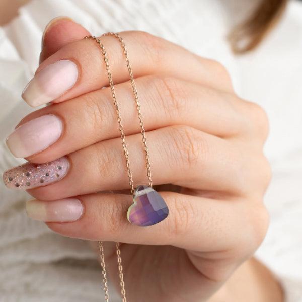 Mood Necklace Heart • Real Mood Necklace • Mood Changing Necklace - Trending Silver Gifts