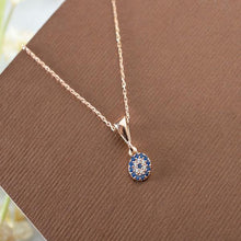 Evil Eye Necklace Gold ¥ Evil Eye Necklace Diamond ¥ Good Luck Jewelry - Trending Silver Gifts