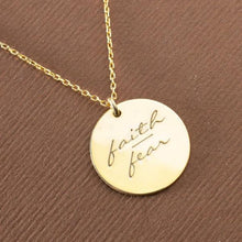 Faith Over Fear Charm ¥ Faith Over Fear Necklace - Trending Silver Gifts
