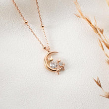 Cat Sitting On Moon Necklace ¥ Kitten Choker Necklace ¥ Cat Necklace - Trending Silver Gifts