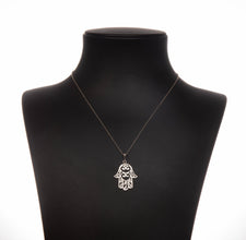 Hand Of Fatima Necklace | Hamsa Hand Evil Eye Necklace | Gift for Her