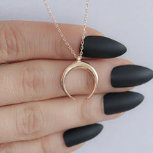 Upside Down Moon Necklace ¥ Upside Down Crescent Moon Necklace - Trending Silver Gifts