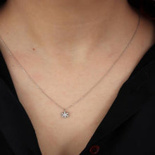 Snowflake Necklace Silver ¥ Snowflake Necklace Sterling Silver - Trending Silver Gifts