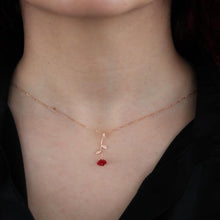 Rose Necklace Beauty And The Beast ¥ A Rose Necklace ¥ Rose Gift IdeasNecklacesRose Necklace ¥ Rose Gift Ideas