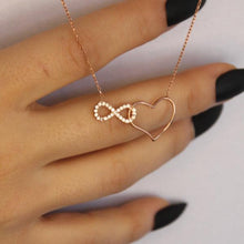 Infinity with Heart Necklace ¥ Heart Necklace With DiamondsNecklacesHeart Necklace ¥ Heart Necklace