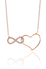 Infinity with Heart Necklace ¥ Heart Necklace With DiamondsNecklacesHeart Necklace ¥ Heart Necklace