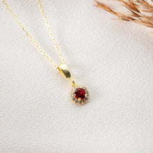 July Birthstone Necklace Gold ¥ July Ruby Birthstone Jewelry - Trending Silver Gifts
