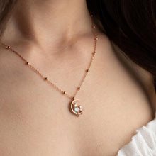 Cat Sitting On Moon Necklace ¥ Kitten Choker Necklace ¥ Cat Necklace - Trending Silver Gifts