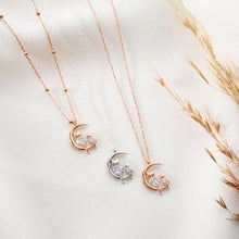 Cat Sitting On Moon Necklace ¥ Kitten Choker Necklace ¥ Cat Necklace - Trending Silver Gifts