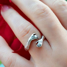 Love Hug Ring ¥ 925 Sterling Silver Hug Ring ¥ Hug Rings for Couples - Trending Silver Gifts