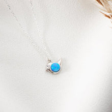 Bird Necklace Silver ¥ Blue Bird Necklace ¥ Bird Pendant Necklace - Trending Silver Gifts