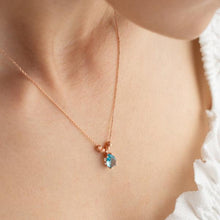 March Birthstone Necklace ¥ Aquamarine Necklace Silver ¥ Gift For Her - Trending Silver Gifts