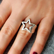 Falling Star Ring ¥ Make A Wish Ring ¥ Stamped Star Ring ¥ Star Ring - Trending Silver Gifts