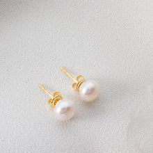 Real Pearl Stud Earrings ¥ Pearl Stud Earrings Gold ¥ Bridesmaid Gifts - Trending Silver Gifts