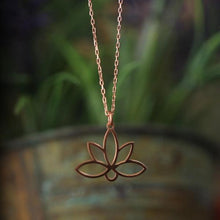 Lotus Necklace Gold ¥ Lotus Flower Necklace ¥ Gift For Yoga Lover - Trending Silver Gifts