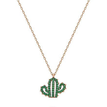 Cactus Jewelry ¥ Stick Together Necklace ¥ Cactus Necklace Gold - Trending Silver Gifts