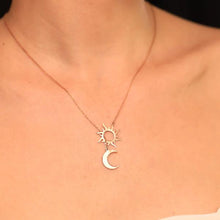 Sun And Moon Harmony Necklace Balance And Beauty, Sun And Moon Pendant - Trending Silver Gifts