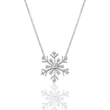 Snowflake Pendant Necklace ¥ Snowflake Necklace Silver - Trending Silver Gifts