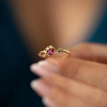 Minimalist Ruby Birthstone Ring ¥ Pink Ruby Engagement Ring - Trending Silver Gifts