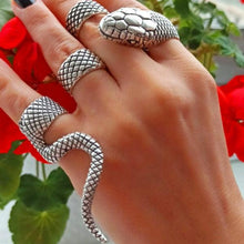 Sterling Silver Adjustable Serpent Ring ¥ Silver SNAKE 925K Ring - Trending Silver Gifts
