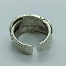 Thick Lines Spinner Ring ¥ Modernist Stacking Band Ring ¥ Wire Wrapped - Trending Silver Gifts