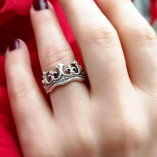 Sterling Silver Crown Ring ¥ Handmade Crown Ring, Crown Victorian Ring - Trending Silver Gifts