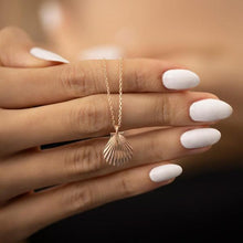 Seashell Necklace Gold ¥ Oyster Shell Pendant ¥ Shell Necklace Gold - Trending Silver Gifts