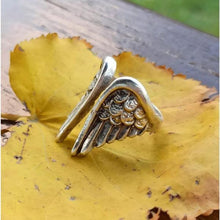 Silver Renaissance Angel Wings Ring ¥ Lucifer Adjustable Silver Ring - Trending Silver Gifts