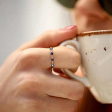 Black Zircon Band Ring ¥ Black Onyx Ring ¥ Black Stone Minimalist Ring - Trending Silver Gifts