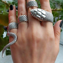 Sterling Silver Adjustable Serpent Ring ¥ Silver SNAKE 925K Ring - Trending Silver Gifts