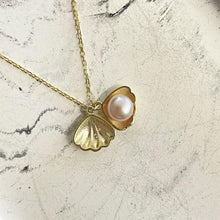 Rustic Pearl and Oyster Shell Pendant Necklace with Bohemian Flair - Trending Silver Gifts