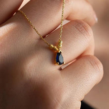 Sapphire Necklace Gold ¥ Birthstone Necklace For Mom ¥ Gift For Her - Trending Silver Gifts