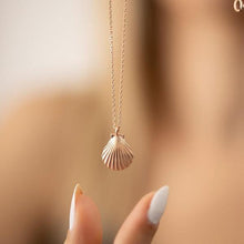 Seashell Necklace Gold ¥ Oyster Shell Pendant ¥ Shell Necklace Gold - Trending Silver Gifts