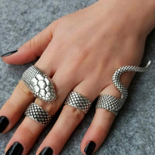 Sterling Silver Adjustable Serpent Ring ¥ Silver SNAKE 925K Ring - Trending Silver Gifts