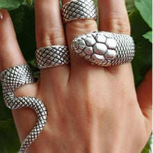 Sterling Silver Adjustable Serpent Ring ¥ Silver SNAKE 925K Ring - Trending Silver Gifts
