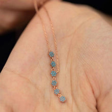 Silver Y Necklace ¥ Dainty Y Turquoise Necklace ¥ Daisy Necklace Silver - Trending Silver Gifts