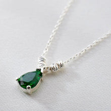 Emerald Necklace Gold ¥ Green Emerald Necklace ¥ Birthstone Necklace - Trending Silver Gifts