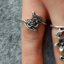 Flower Ring Set ¥ Lotus, Sunflower, Daisy ring set ¥ Silver Daisy Ring - Trending Silver Gifts