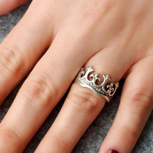 Sterling Silver Crown Ring ¥ Handmade Crown Ring, Crown Victorian Ring - Trending Silver Gifts