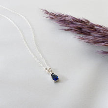 Sapphire Necklace Gold ¥ Birthstone Necklace For Mom ¥ Gift For Her - Trending Silver Gifts