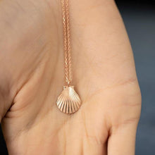 Seashell Necklace Gold ¥ Oyster Shell Pendant ¥ Shell Necklace Gold - Trending Silver Gifts