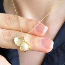 Rustic Pearl and Oyster Shell Pendant Necklace with Bohemian Flair - Trending Silver Gifts