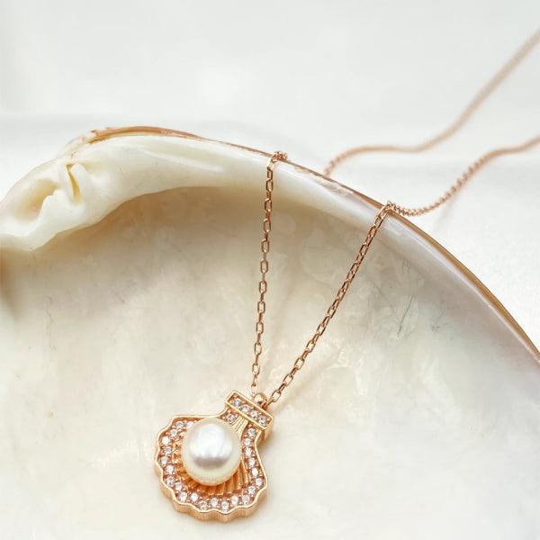 Oyster and Pearl Necklace: Handmade Jewelry with Natural Charm - Trending Silver Gifts