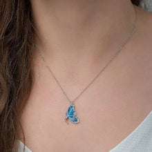 Butterfly Necklace Silver ¥ Butterfly Wings Necklace ¥ Fairy Necklace - Trending Silver Gifts