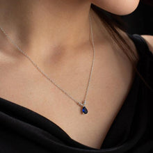 Sapphire Necklace Gold ¥ Birthstone Necklace For Mom ¥ Gift For Her - Trending Silver Gifts